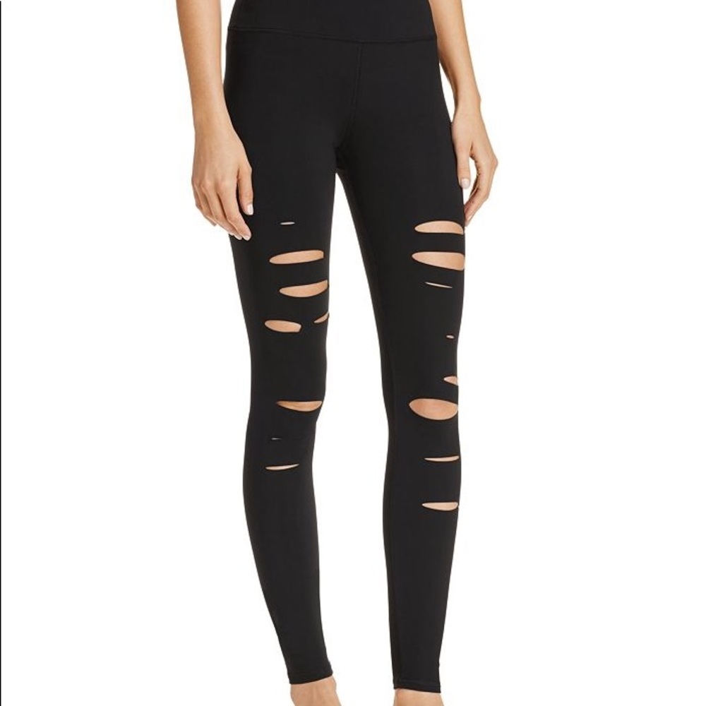 Alo High-Waist Ripped Warrior Legging (Like New!)